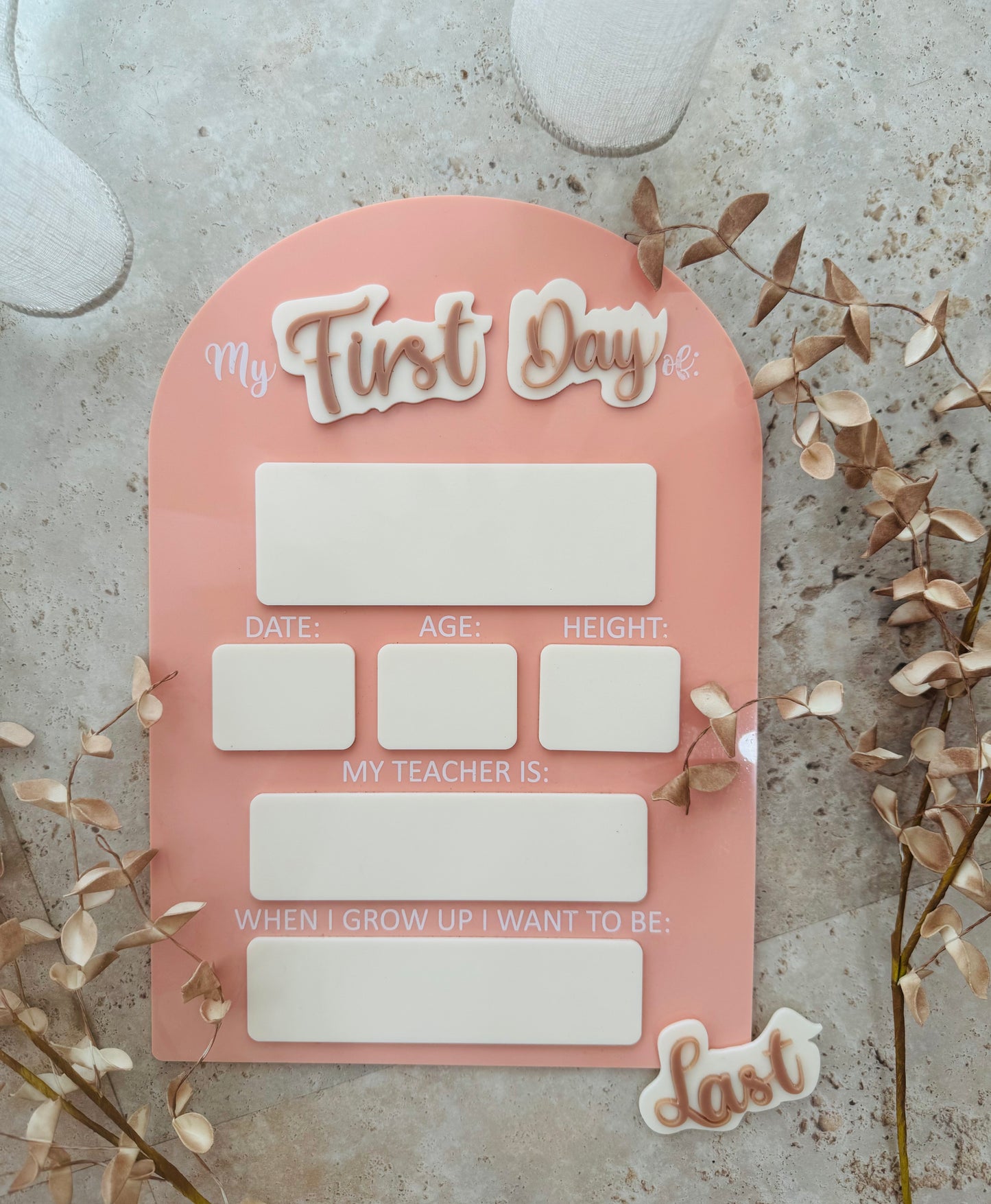 First/Last Day Boards